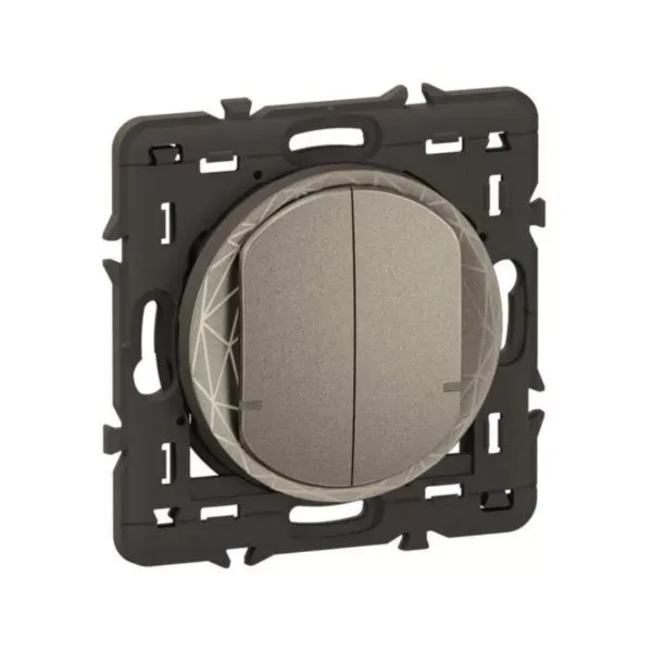 Commande double sans fil Céliane with Netatmo – Titanium