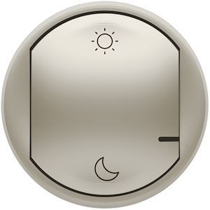 Enjoliveur Céliane with Netatmo commande Lever/Coucher sans fil – Titane
