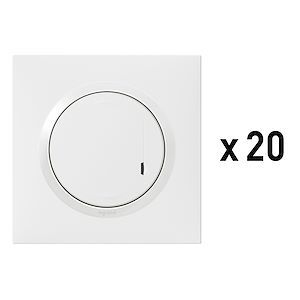 Lot de 20 interrupteurs connectés Legrand dooxie with Netatmo