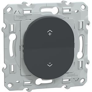 Schneider Wiser Ovalis - interrupteur centralisé sans fil 2 ou 4 BP - Anthracite