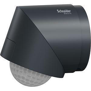 Schneider Wiser - Detecteur de mouvement et luminosite exterieur anthracite