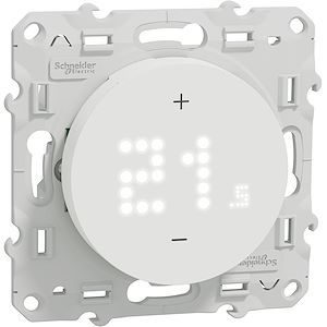Schneider Wiser Odace - Thermostat connecté filaire - 2A - Blanc