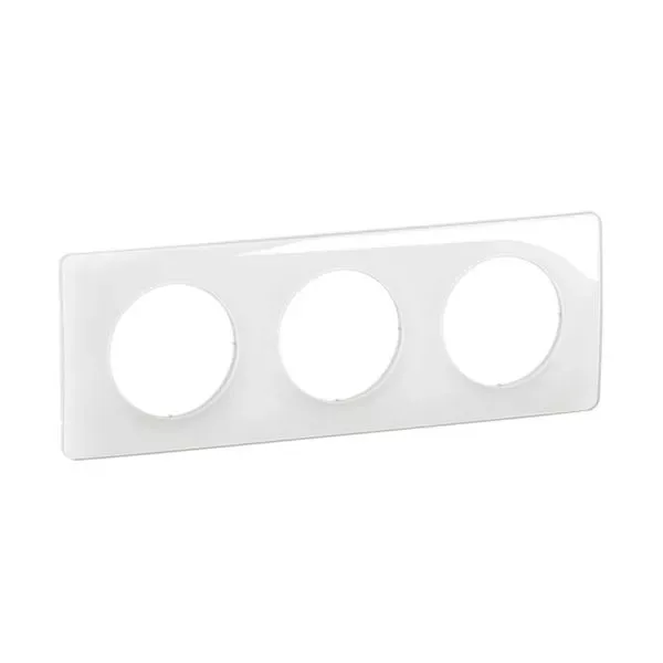 Plaque Céliane 3 postes Blanc Émaillé – Legrand