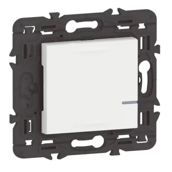 Interrupteur connecté sans neutre Legrand Mosaic with Netatmo blanc