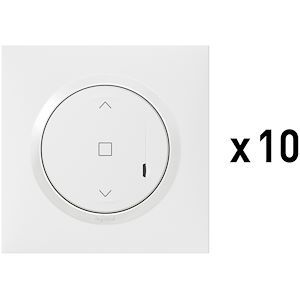 Lot de 10 interrupteurs connectés volet roulant dooxie Netatmo blanc