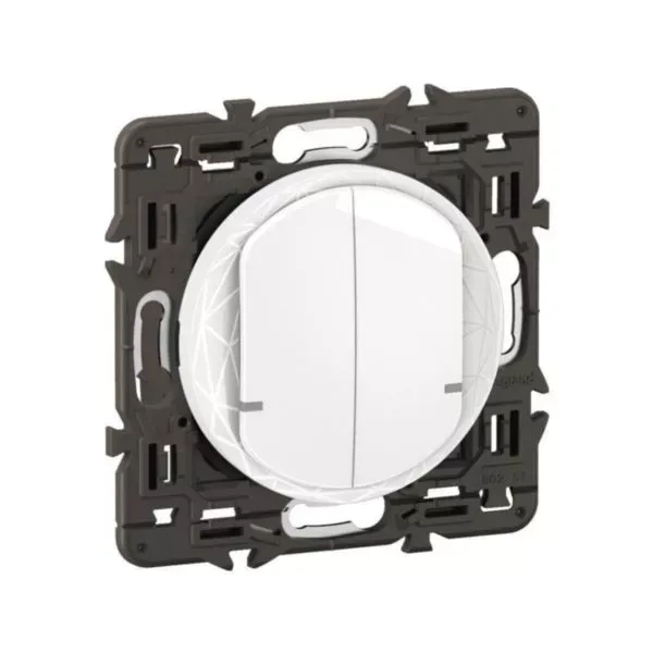 Interrupteur double Céliane with Netatmo avec Neutre Blanc – Legrand CB0416