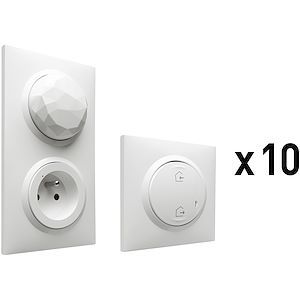Lot de 10 packs démarrage dooxie with Netatmo – Installation connectée blanc