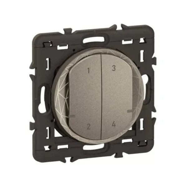 Commande sans fil 4 scénarios Céliane with Netatmo – Titanium