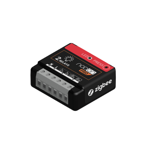 NodOn SIN-4-2-20_PRO Module éclairage Zigbee PRO 230V AC 2x3A IP2X avec zéro crossing pour contrôle à distance des éclairages