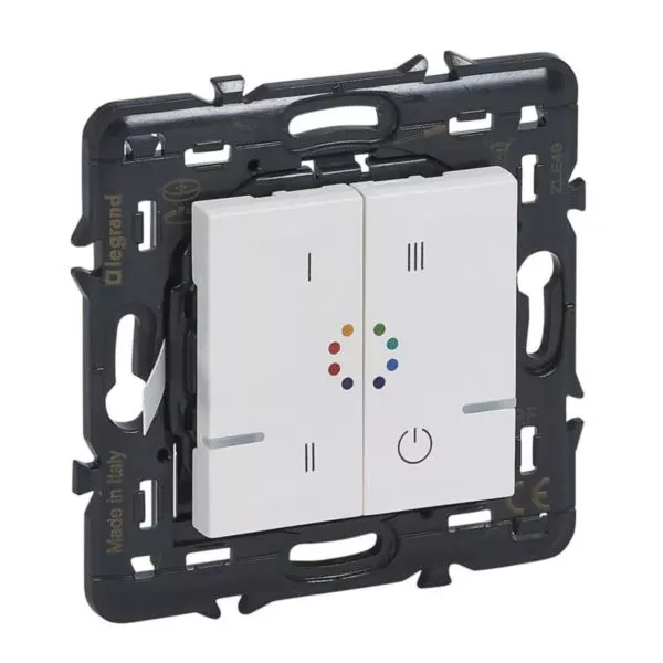 Commande sans fil multicouleurs Legrand Mosaic with Netatmo – Blanc