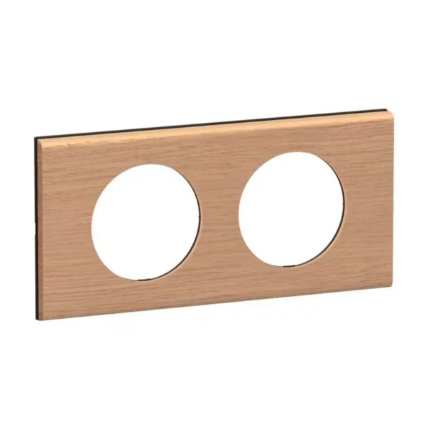 Plaque de finition Céliane 2 postes - Chêne | Legrand