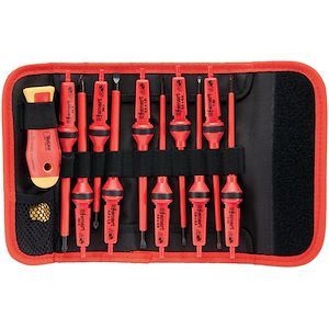 Kit tournevis 10 lames interchangeables isolées 1000V Bizline